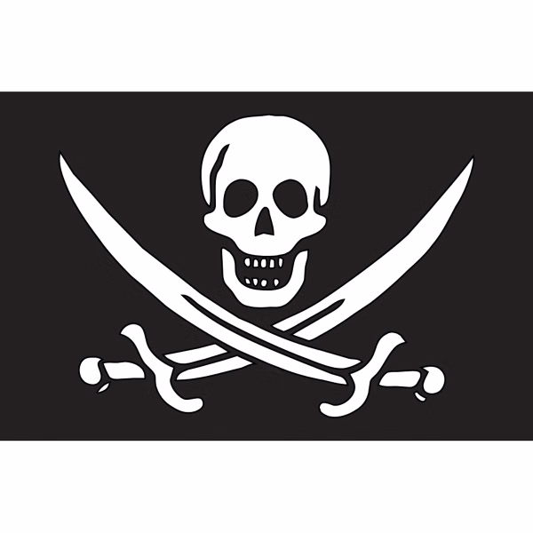Calico Jack Rackham Antenna Flag