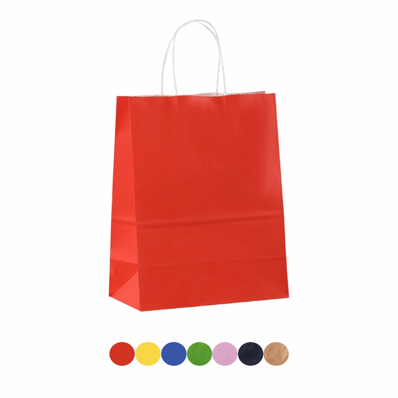 Mini Kraft Paper Shopper Tote Bag