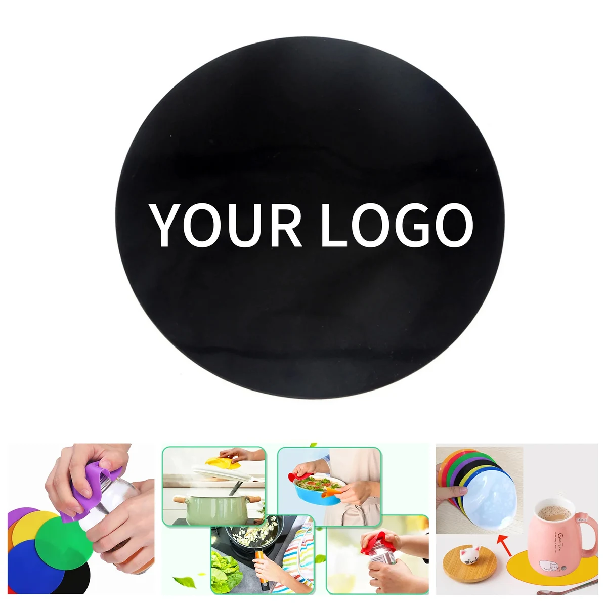 3.54 Inch Silicone Coaster for Jars or Daily Beverage Use 1