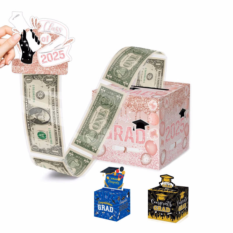 Money Pull Box Gift 2025 Grad Surprise