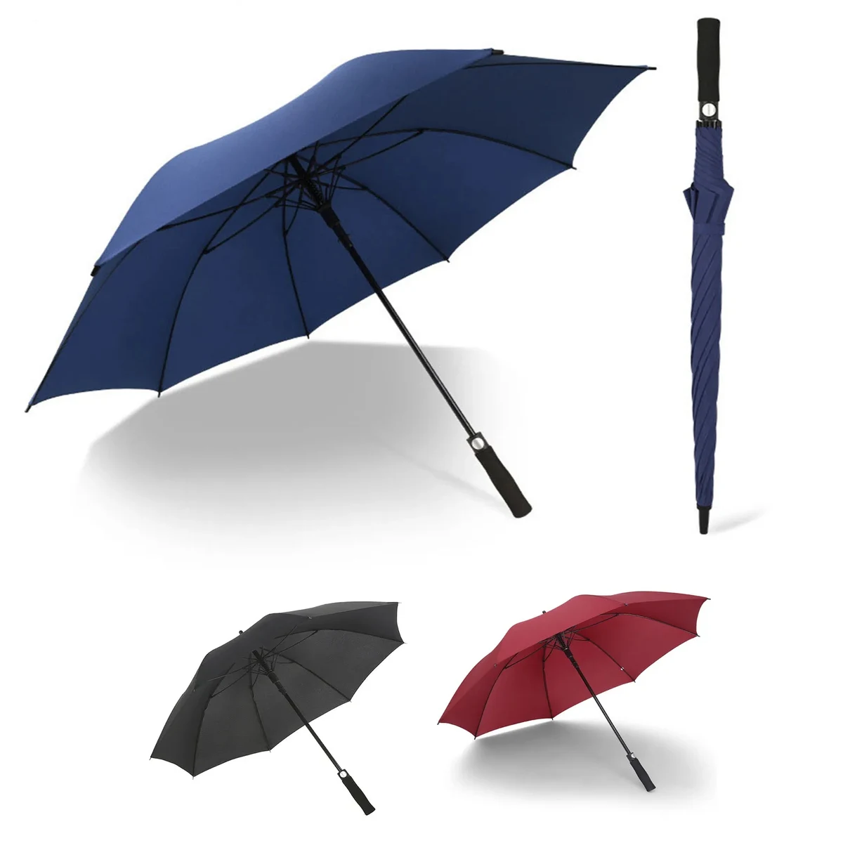 58" Arc Oversize Auto Open Straight Golf Umbrella 1