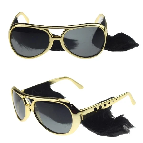 Sunglass with Elvis sideburns 1