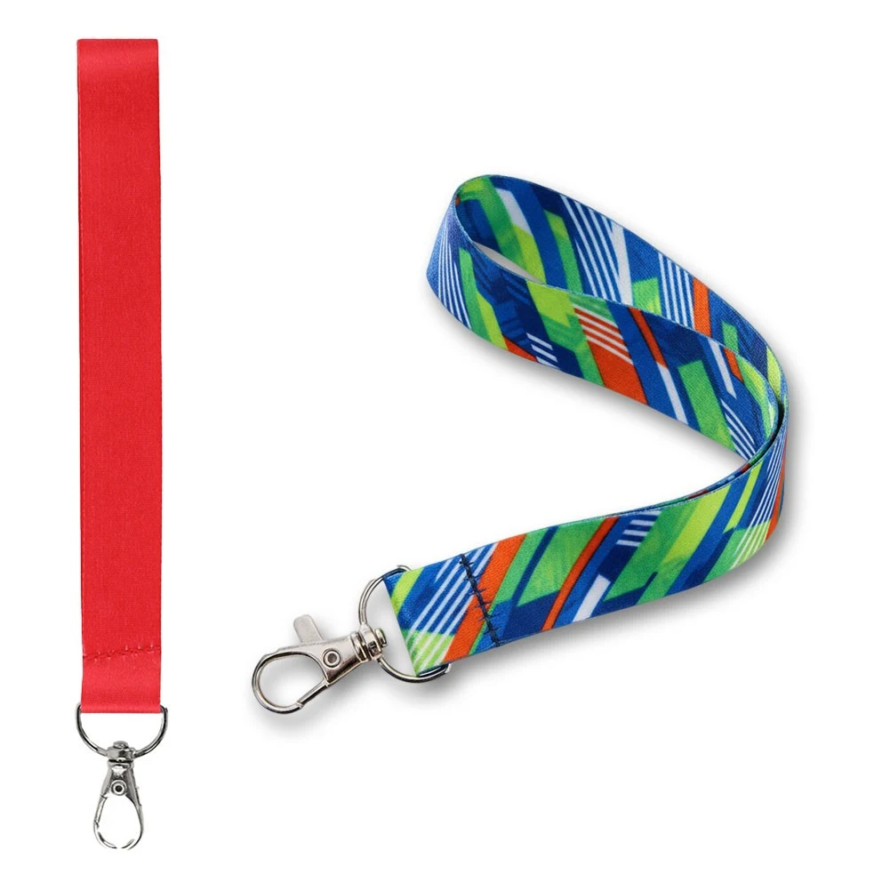 3/4" Custom Sublimated Wrist Keychain Lanyard 1