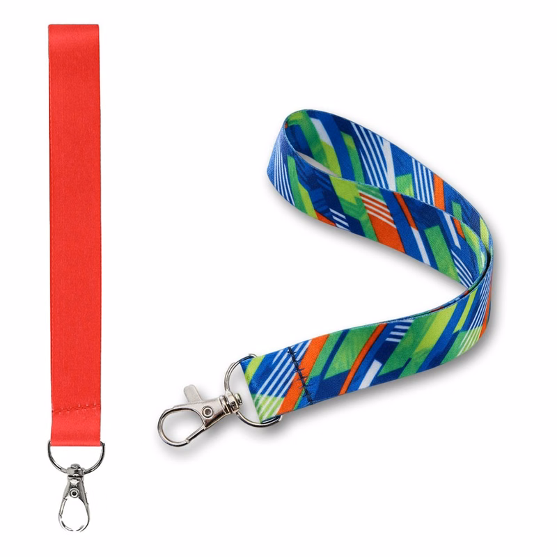 3/4" Custom Sublimated Wrist Keychain Lanyard