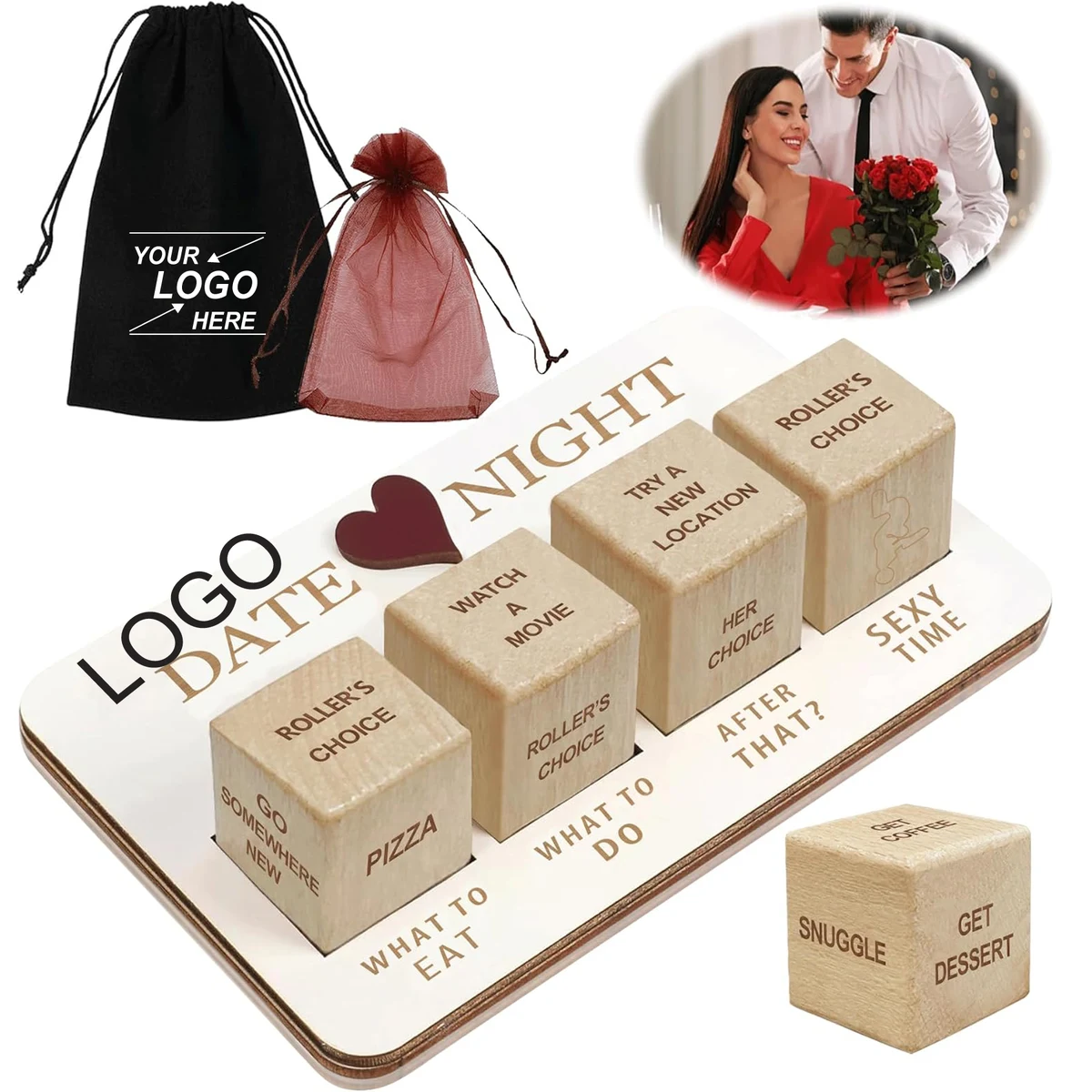 Romantic Date Night Dice Game for Couples Valentine's Day Gift 1
