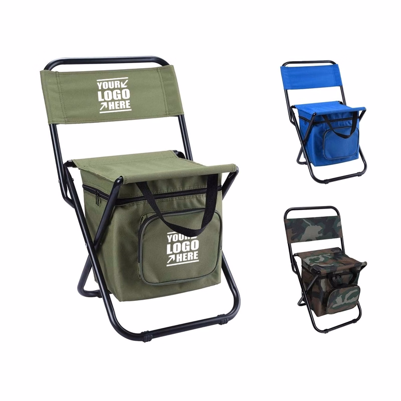 Fishing Foldable Chair with Cooler Bag