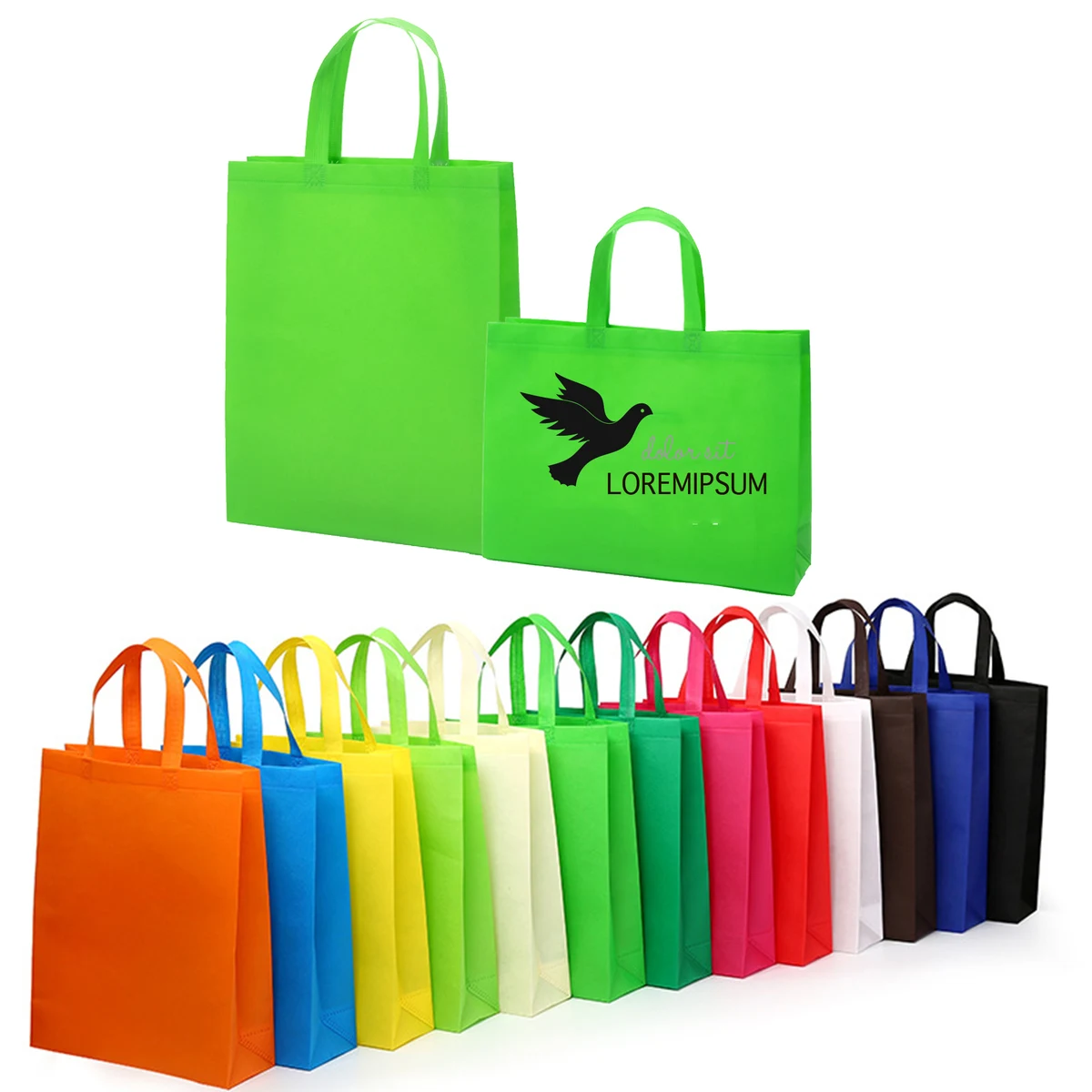 Non-Woven Tote Shopping Bag With Bottom Gusset 1