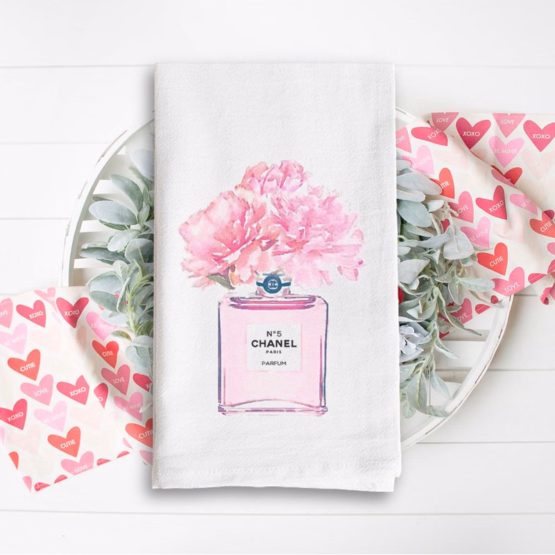 White Vintage Flour Sack Tea Towel