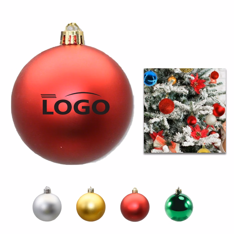 Personalized Plastic Christmas Ball Ornaments