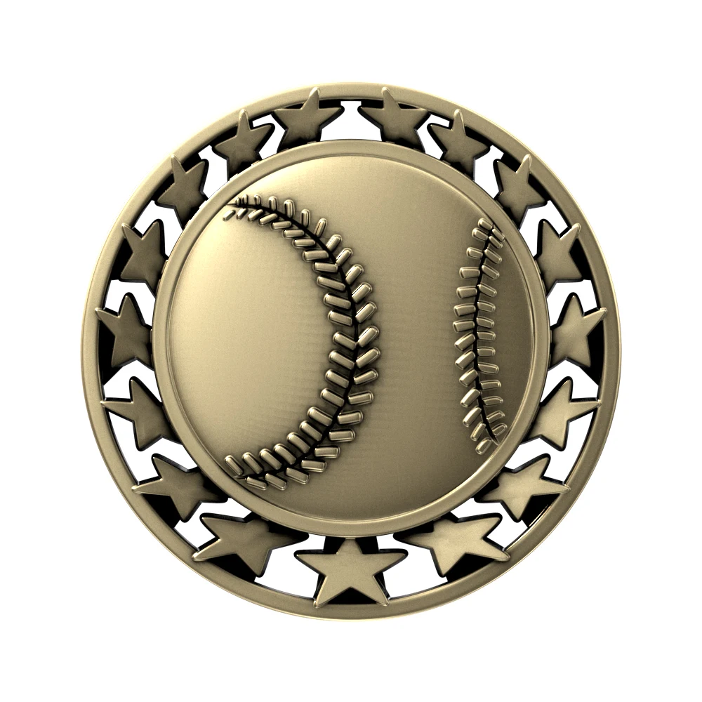 Baseball Star Medallion (2-1/2") 1