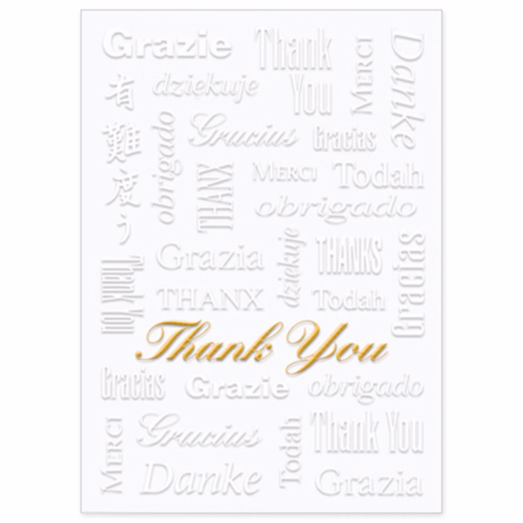 Multilingual Thank You Card