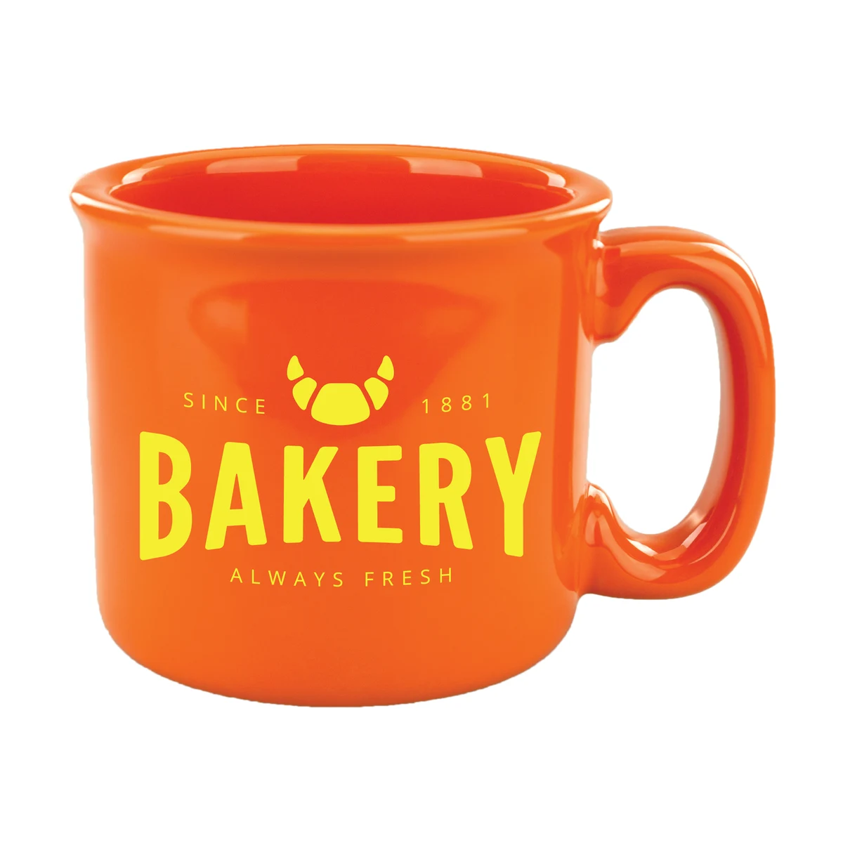 15 oz. Solid Orange Campfire Mug 1