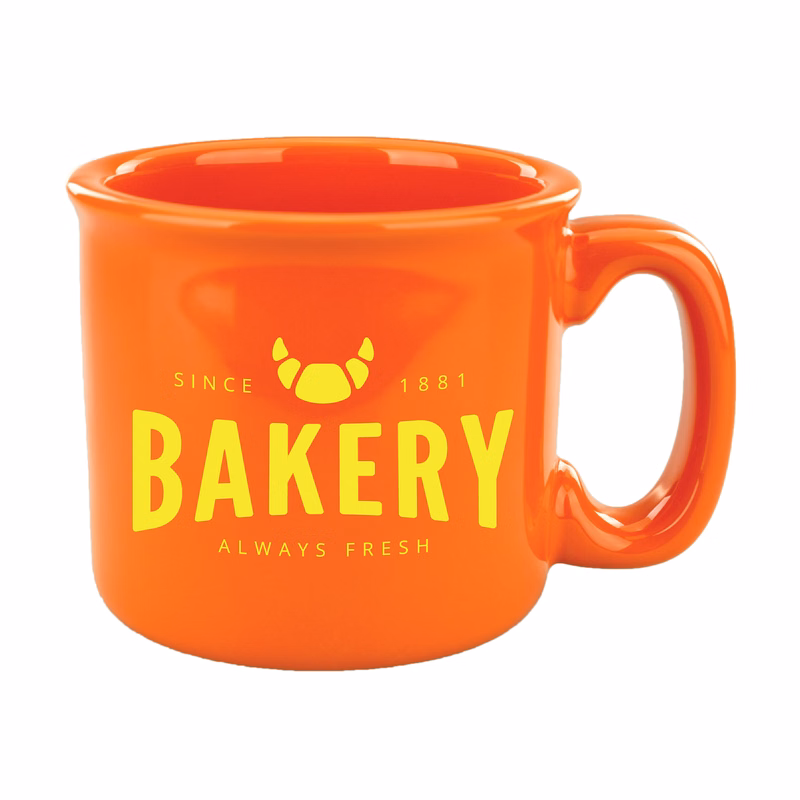 15 oz. Solid Orange Campfire Mug