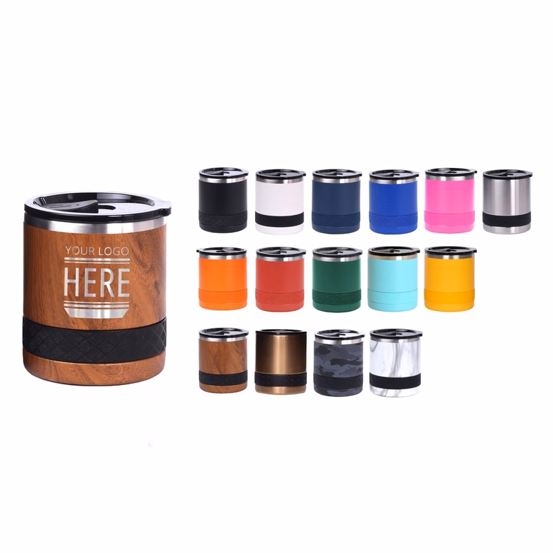 Elemental® Recess Lowball 10oz Stainless Steel Tumbler with Shatter-free Lid