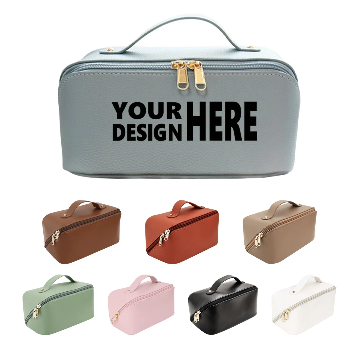Portable Makeup Case Women's Handheld Toiletry Organizer Bag 1