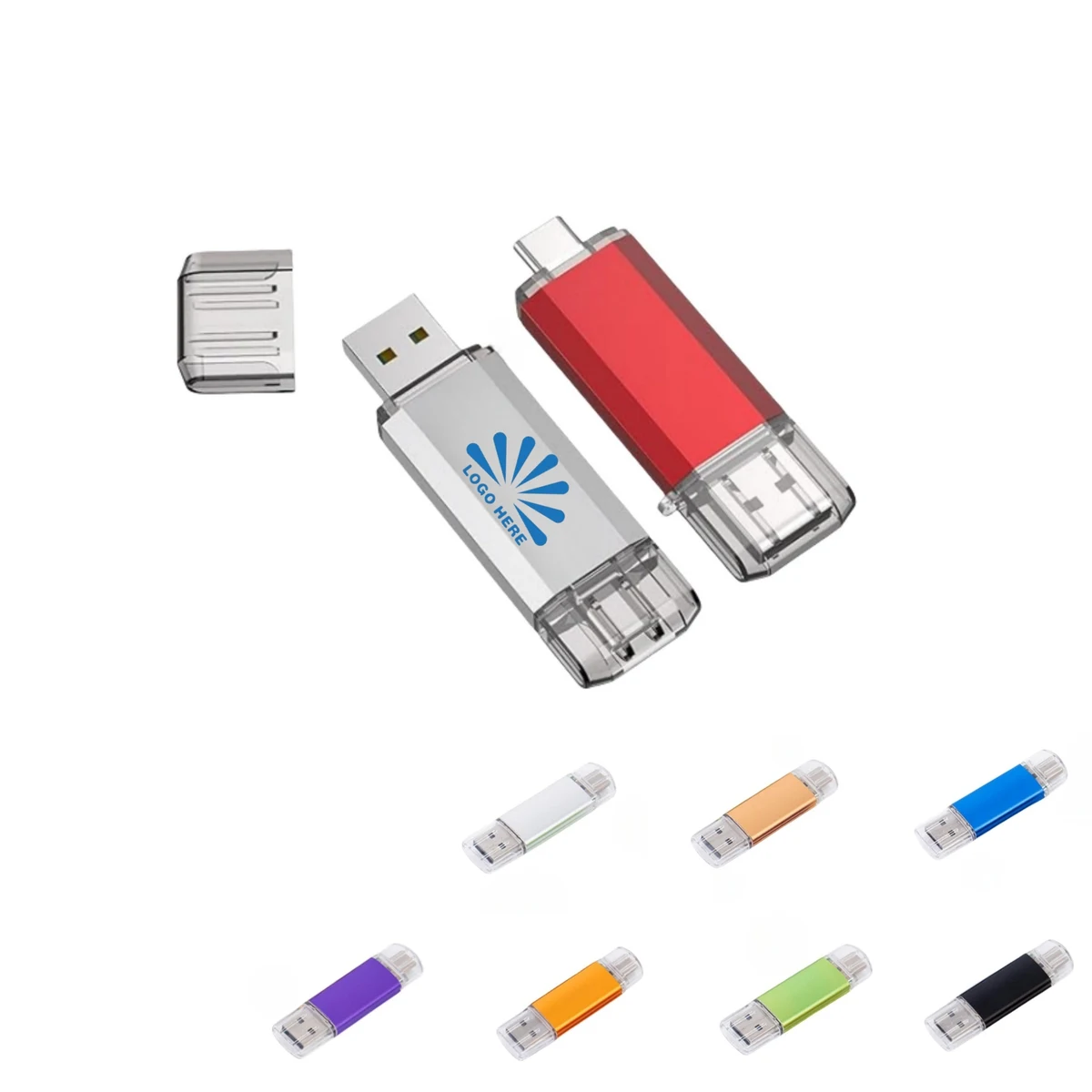 4GB 2 In 1 USB C And Type C Flash Drive 1
