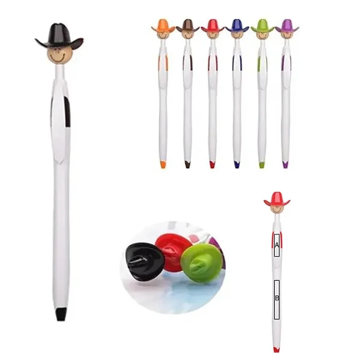 Cowboy Hat Smiley Ballpoint Pens 1
