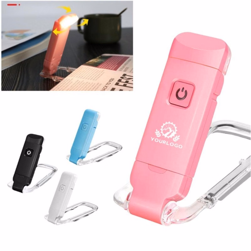 Rechargeable Clip-On Book Light W/ Adjustable Brightness