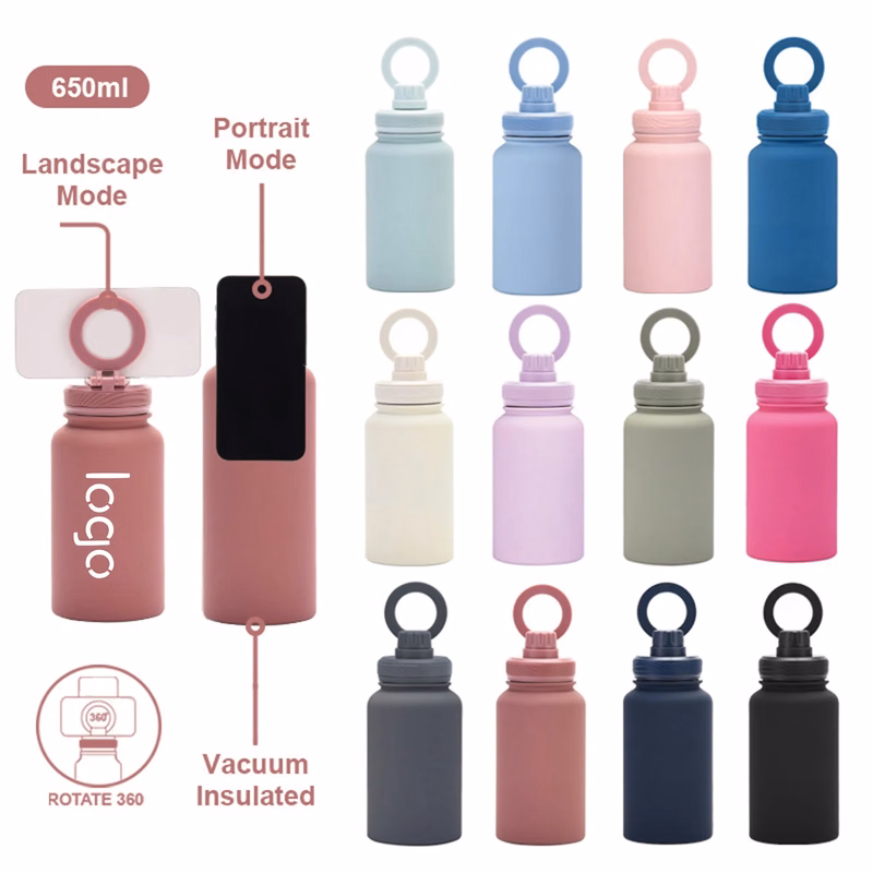22oz Magnetic Phone Mount Vacuum Insulated Tumbler