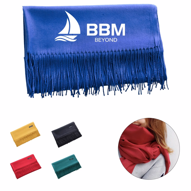 Custom Solid Color Faux Cashmere Scarf