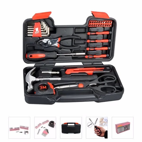 39 Piece Household Hand Tool & Repair Kit Set