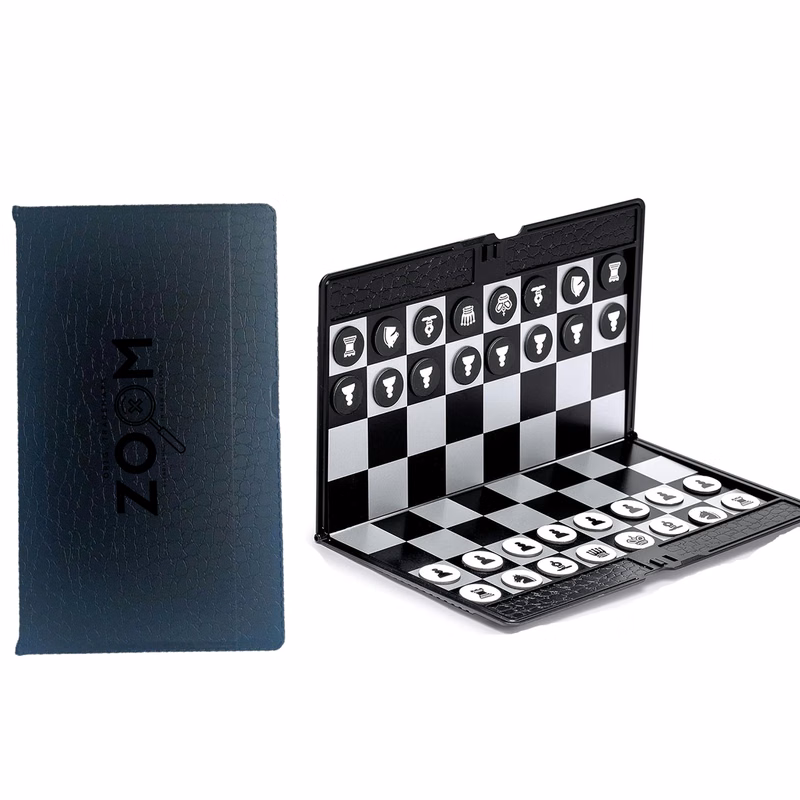Travel Board Game Magnetic Chess Checkers Set