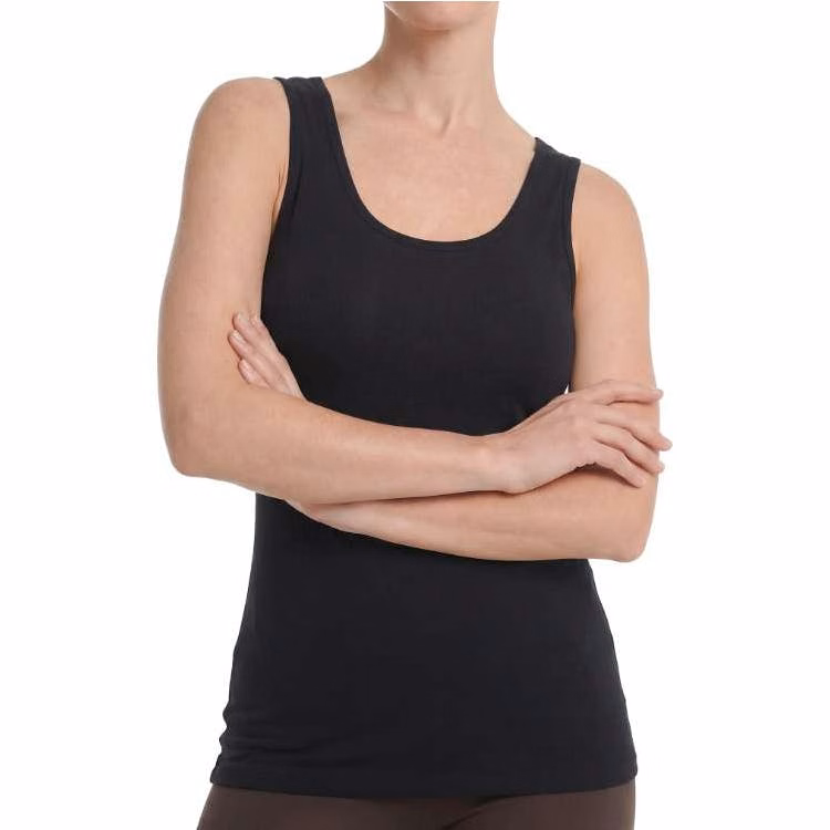 Women's Knit Tank Top - Black XL