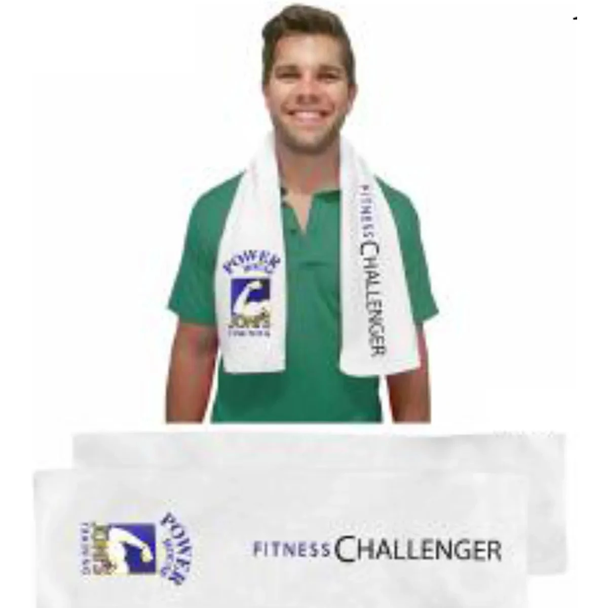 Sublimated Half-Bleed Microfiber Terry Gym Towel, 12x44 1