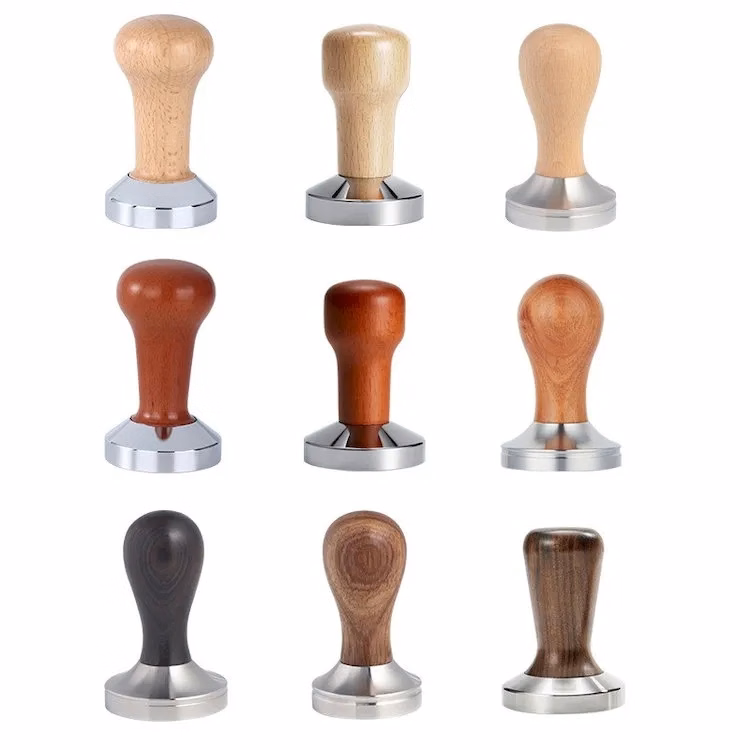 Walnut Wood Espresso Coffee Tamper & Distributor