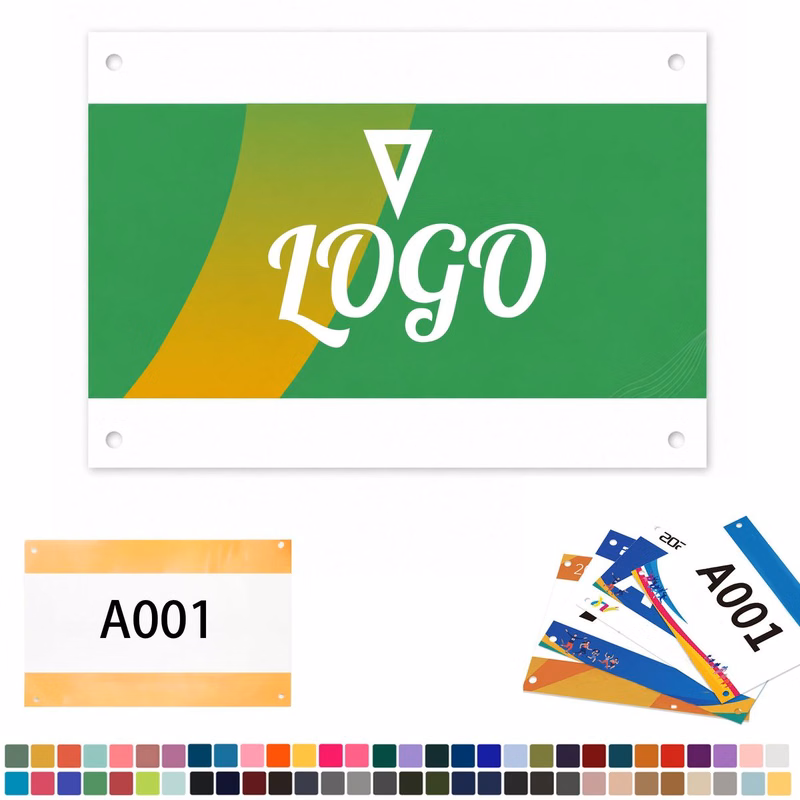 Full Color DuPont Tyvek Race Bibs for Athletics Events
