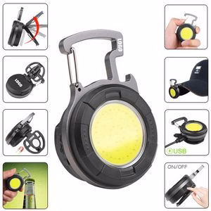 Rechargeable Mini LED Flashlight Lamp With Carabiner