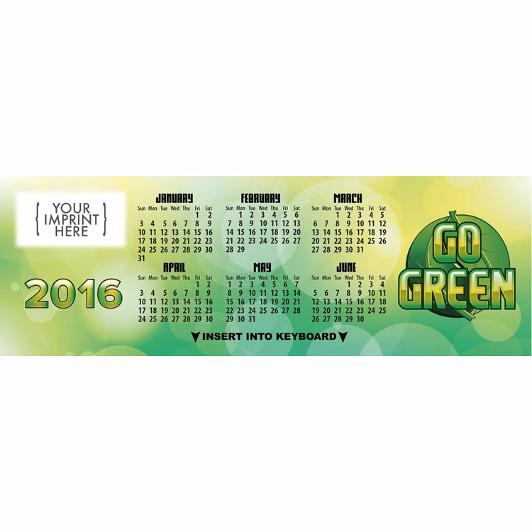 CALENDAR - Go Green Keyboard Calendar