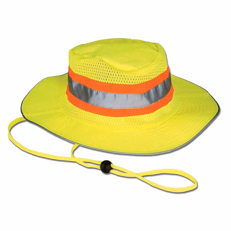 Visibility Reflective Booney Hat With Adjustable Neck Strap