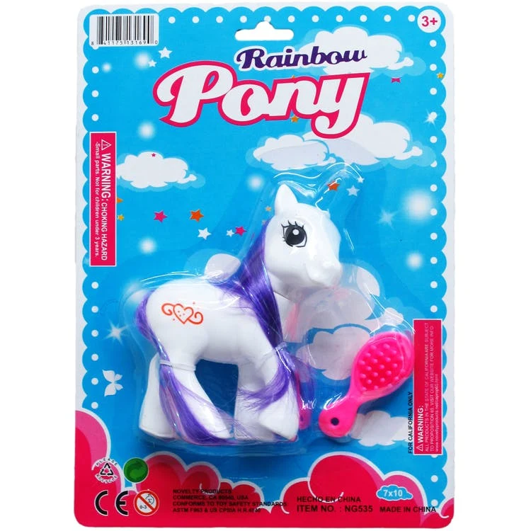 Rainbow Pony with Accessories - Assorted 4.75" 1