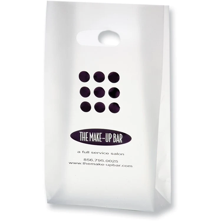 Clear HDPE Frosted Die Cut Tote 1