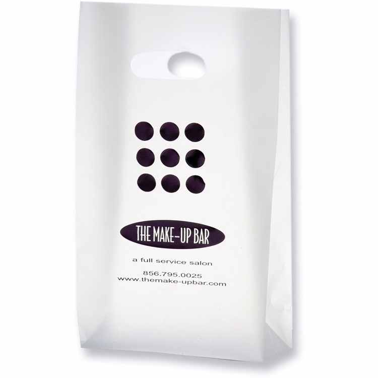 Clear HDPE Frosted Die Cut Tote