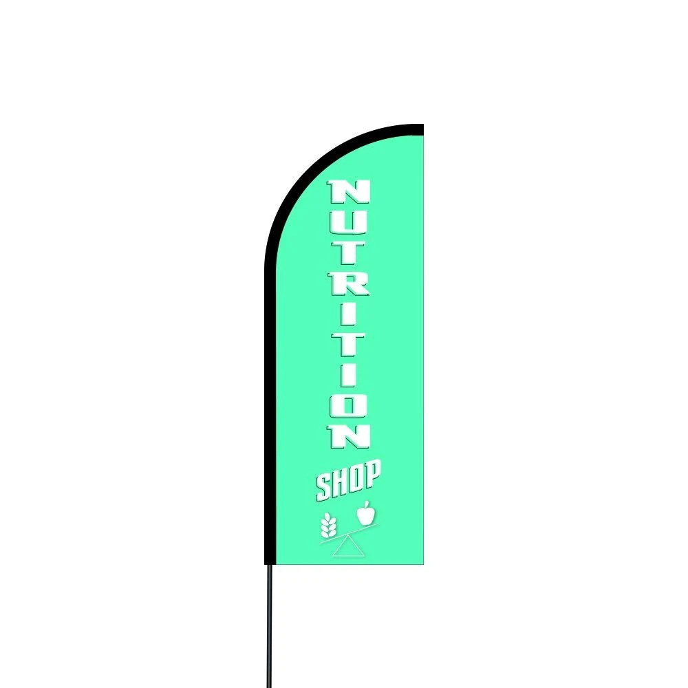 Nutrition Shop Flag Kit 17' Feet Feather Flag Sign Outdoor Banner 1