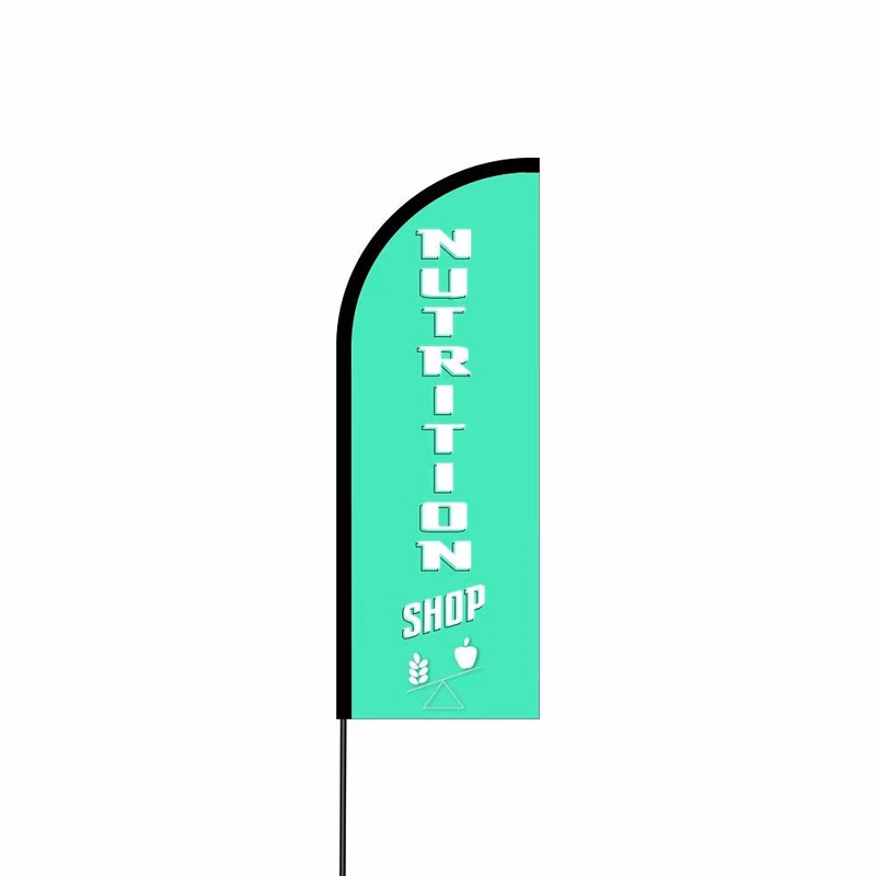 Nutrition Shop Flag Kit 17' Feet Feather Flag Sign Outdoor Banner