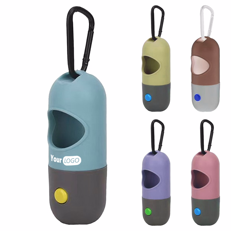 Pp Portable Dog Waste Bag Dispenser With Carabiner Clip