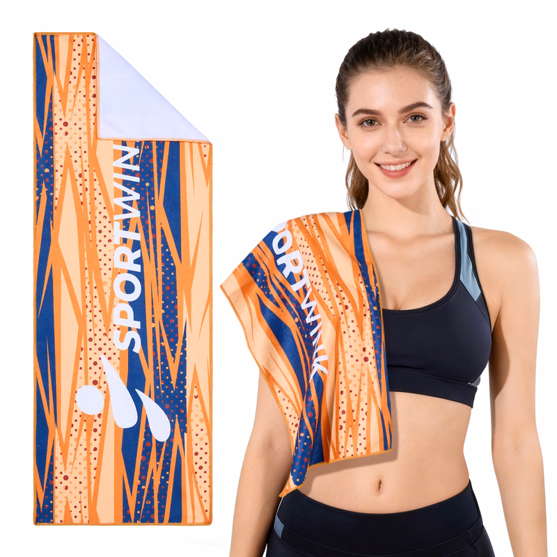 12" X 36" Poly-Cotton Sports Sweat Towel - 400GSM