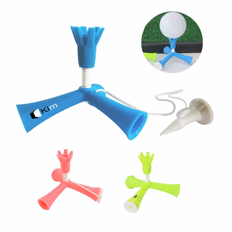 Flexible Tripod Colorful Rubber Golf Tee