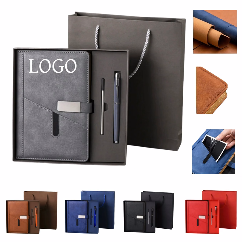Business Notebook Gift Box Set With Pen