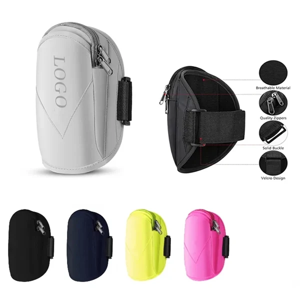 Custom Neoprene Polyester Waterproof Phone Armband — Fitness & Trade Show Essential 1