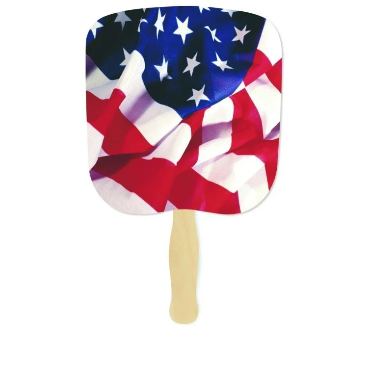 Patriotic Stock Flag Hand Held Fan 1