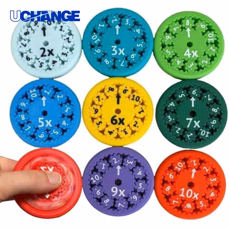Nine Piece Math Fidget Spinner Set