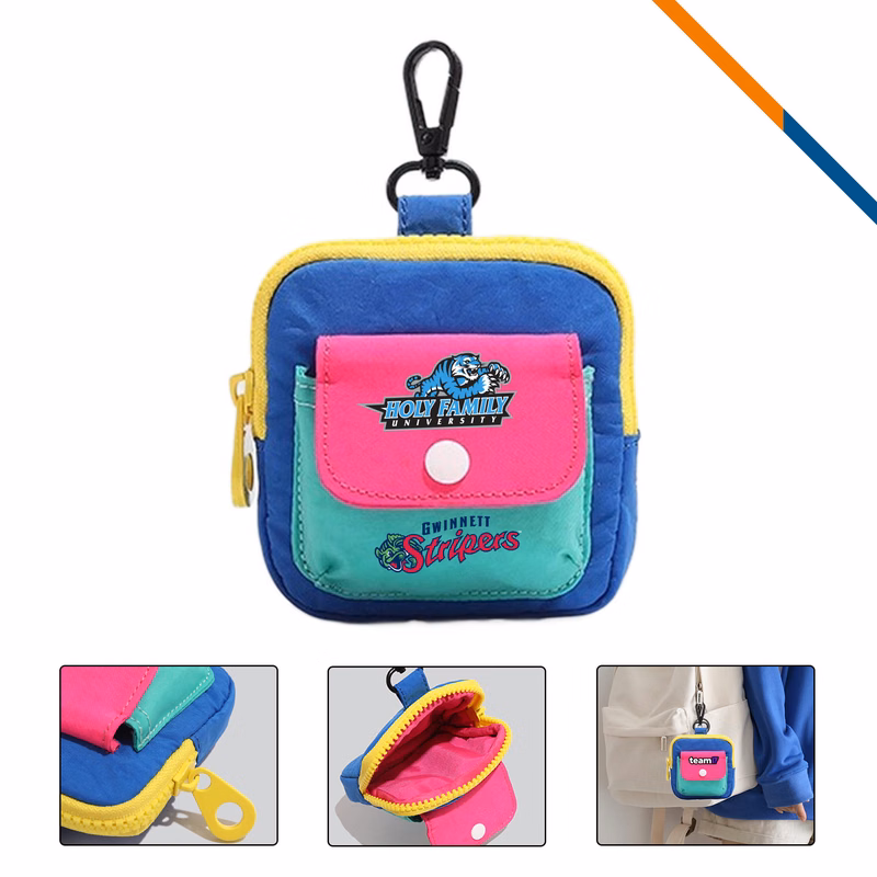 HuePuff Mini Color Block Coin Purse