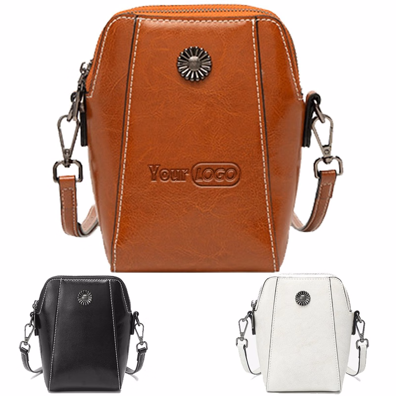 Genuine Leather Small Crossbody Purses for Women Phone Bag
