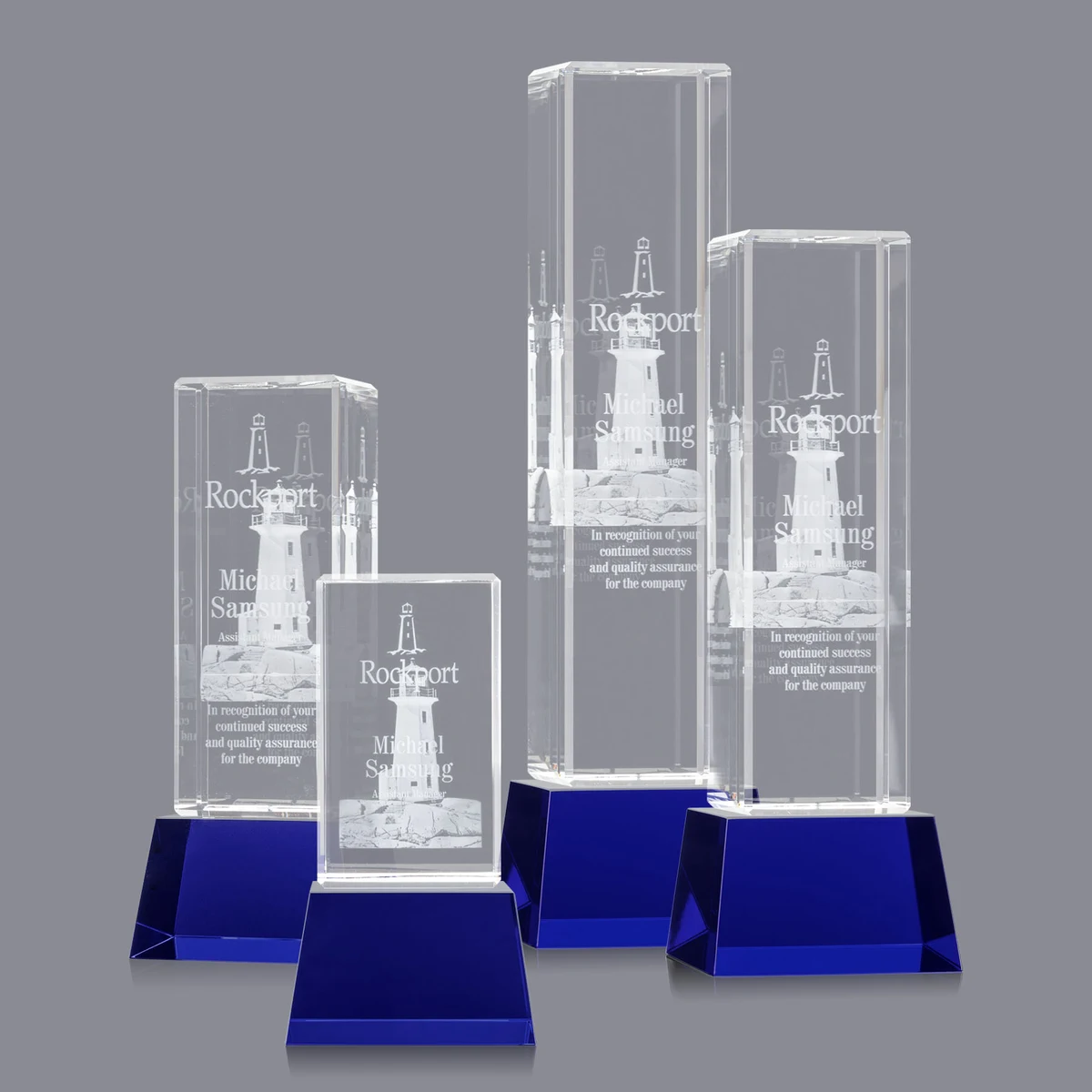 Robson 3D Award on Base - Blue 1