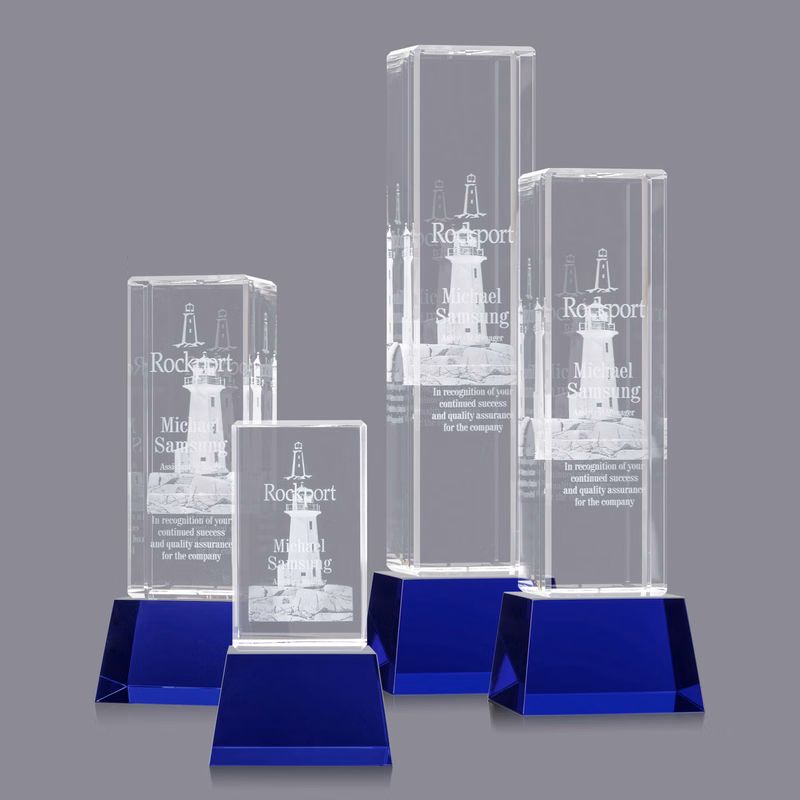 Robson 3D Award on Base - Blue