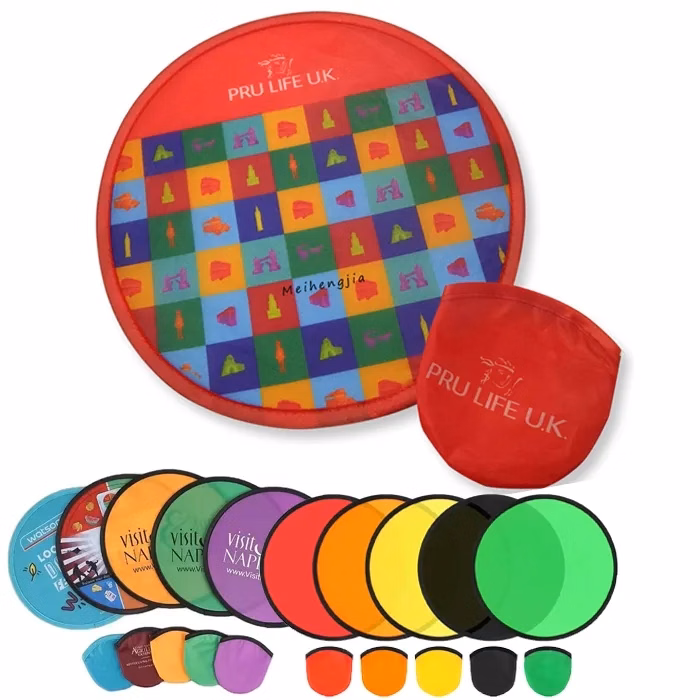 Folding Nylon Disc Fan W/ Pouch